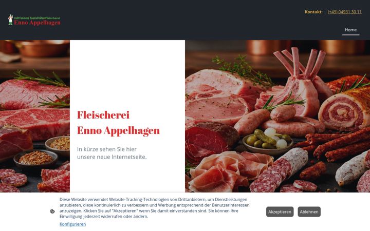 Snímek obrazovky fleischerei-appelhagen.de
