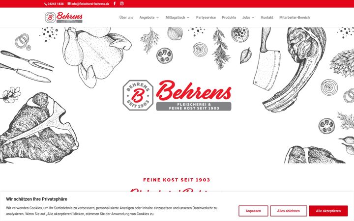 Ekrano kopija fleischerei-behrens.de