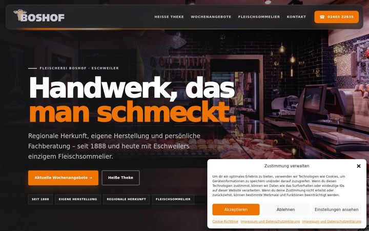Ekrano kopija fleischerei-boshof.de