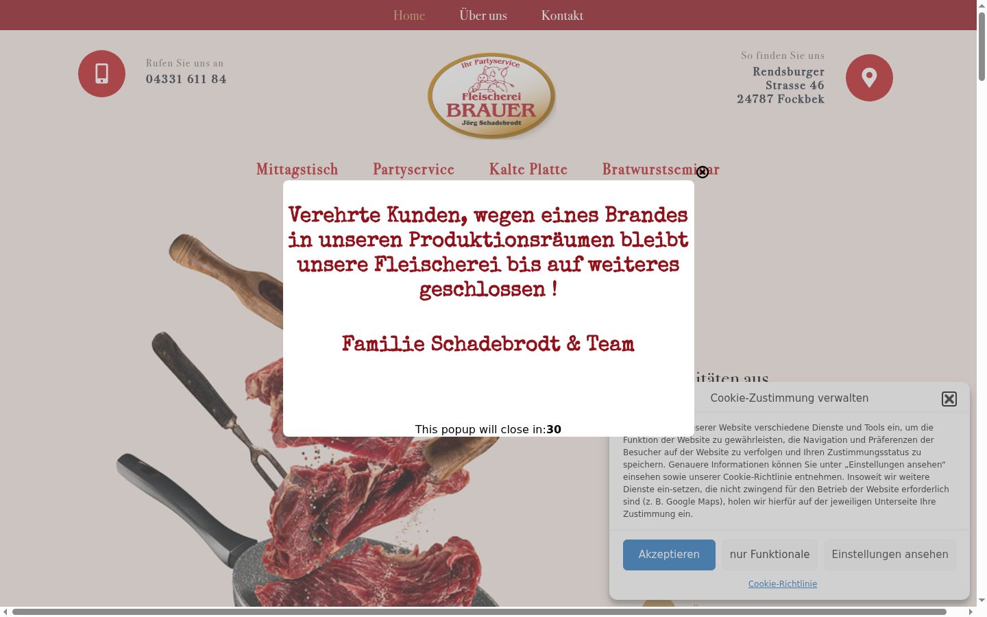 Kuvakaappaus suostumusbannerista, joka näytettiin ennen mitään vuorovaikutusta
