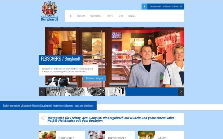 Ekrano kopija fleischerei-burghardt.de