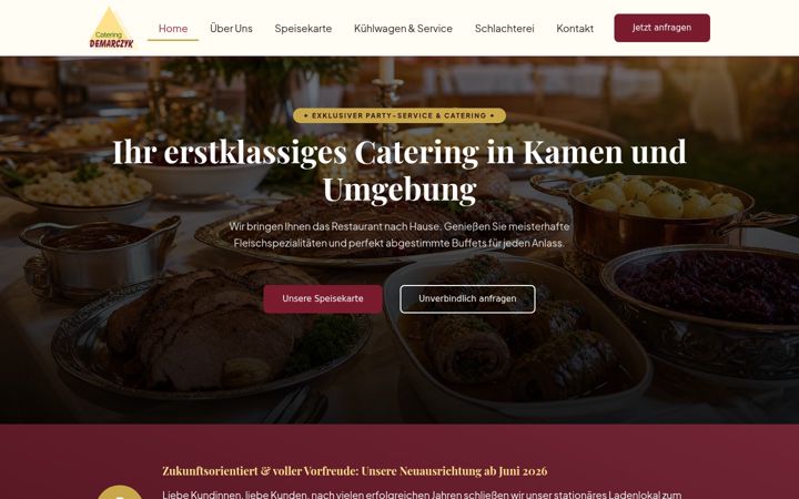 Ekrano kopija fleischerei-demarczyk.de