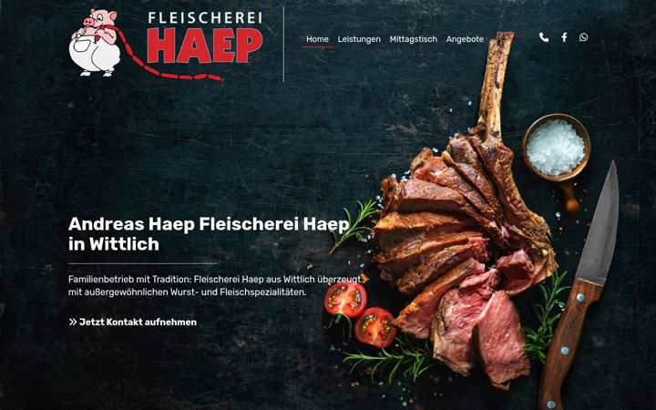 Ekrano kopija fleischerei-haep.de