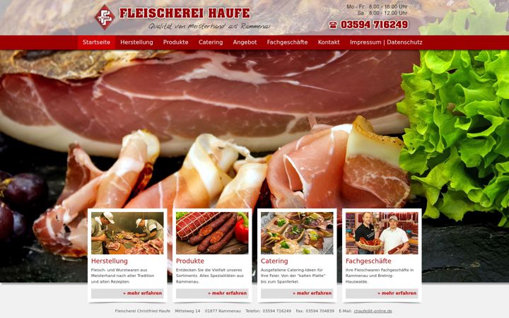 Ekrano kopija fleischerei-haufe.de