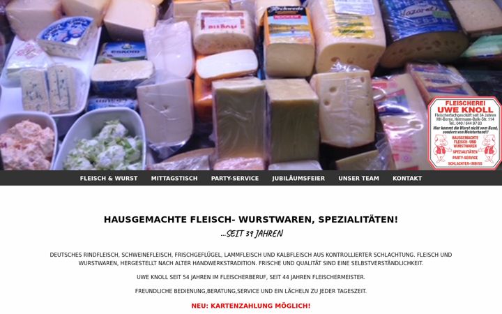 Screenshot of fleischerei-knoll.de