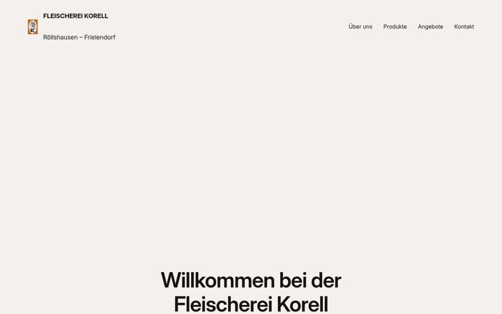Screenshot του fleischerei-korell.de