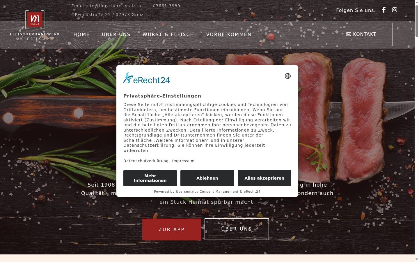 Screenshot van de toestemmingsbanner zoals getoond vóór enige interactie