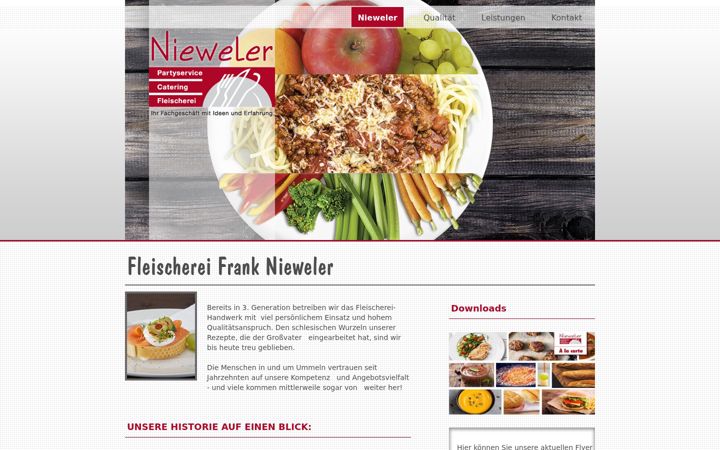 Captura de ecrã de fleischerei-nieweler.de