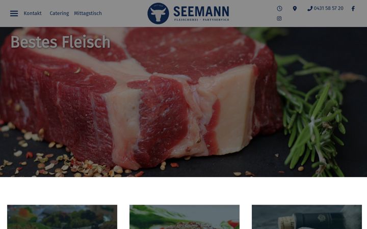 Screenshot van fleischerei-seemann.de