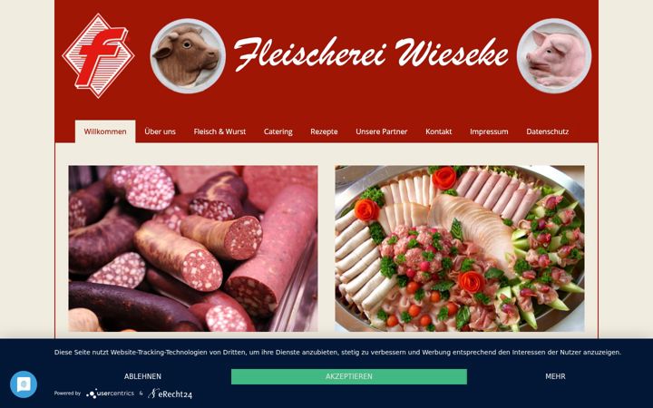 Screenshot van fleischerei-wieseke.de