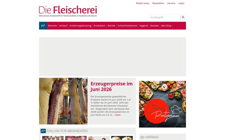 Screenshot van fleischerei.de