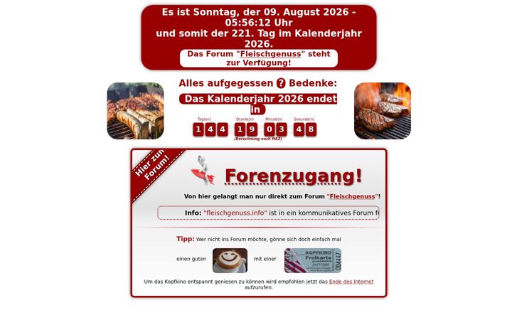Screenshot von fleischesliebe.de