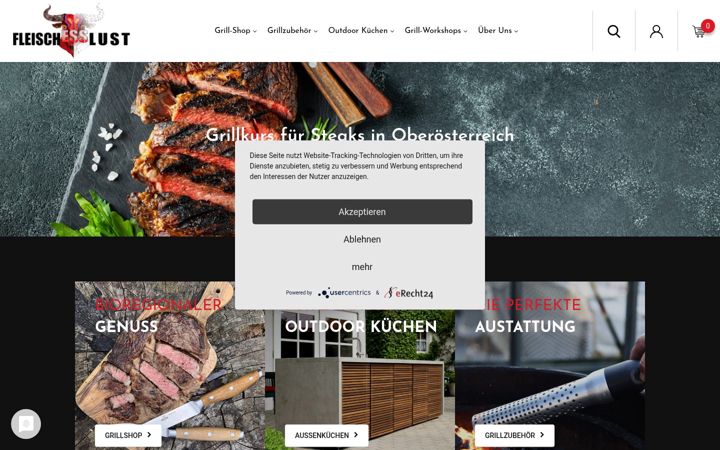 Screenshot of fleischesslust.at
