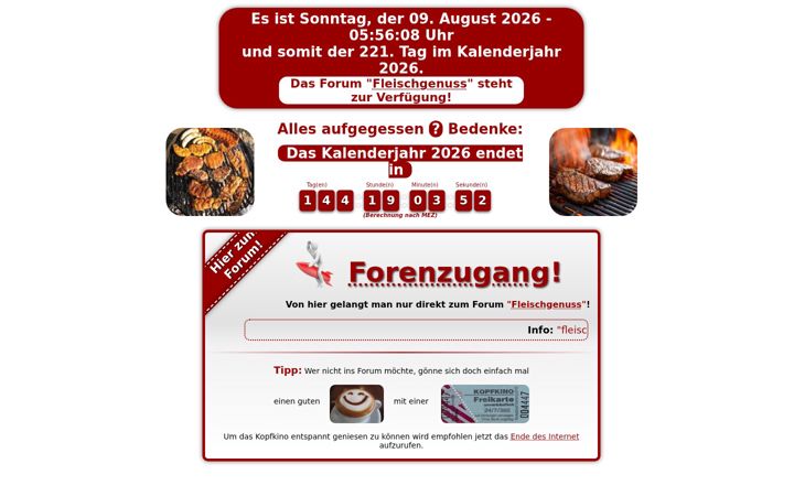 Screenshot of fleischgenuss.info