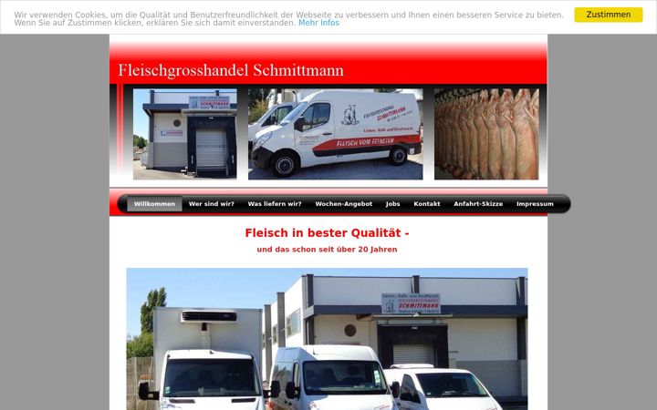 Screenshot of fleischgrosshandel-schmittmann.de