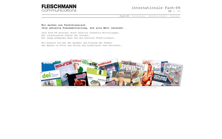 Screenshot of fleischmann-communications.de
