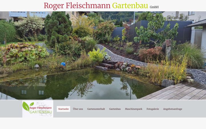 Screenshot of fleischmann-gartenbau.ch