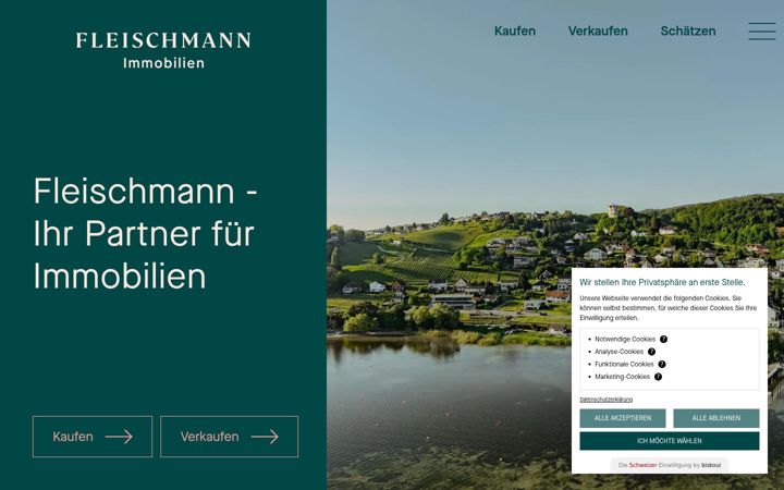 Screenshot of fleischmann.ch