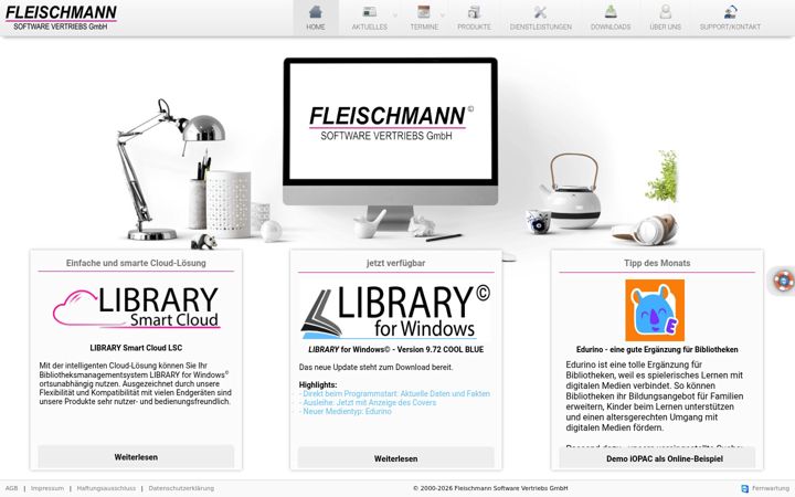 Screenshot of fleischmann.org