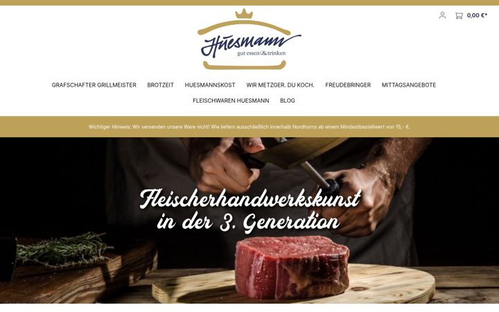 Screenshot of fleischwaren-huesmann.de