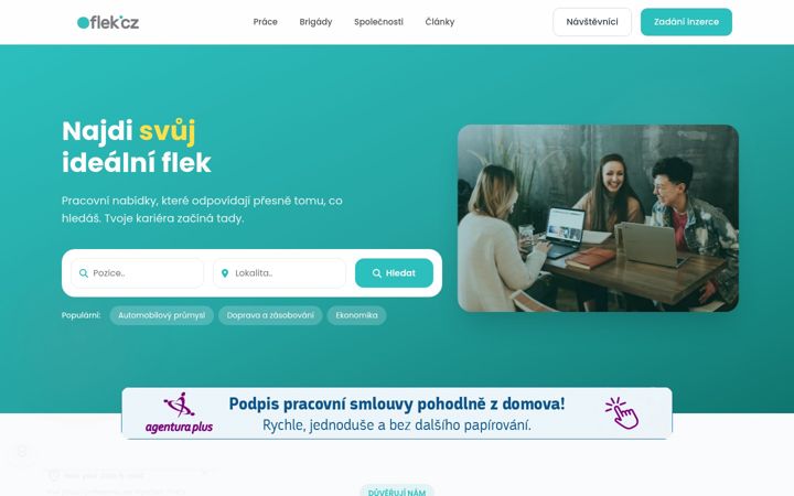 Screenshot of flek.cz