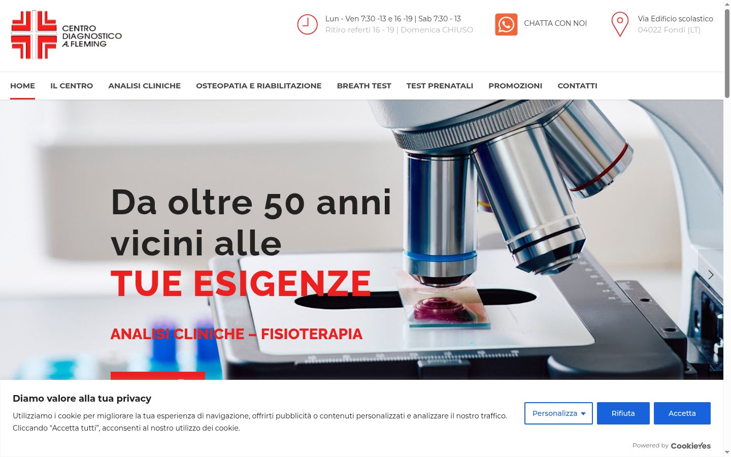 Ekrānuzņēmums ar piekrišanas baneri, kas tika rādīts pirms jebkādas mijiedarbības