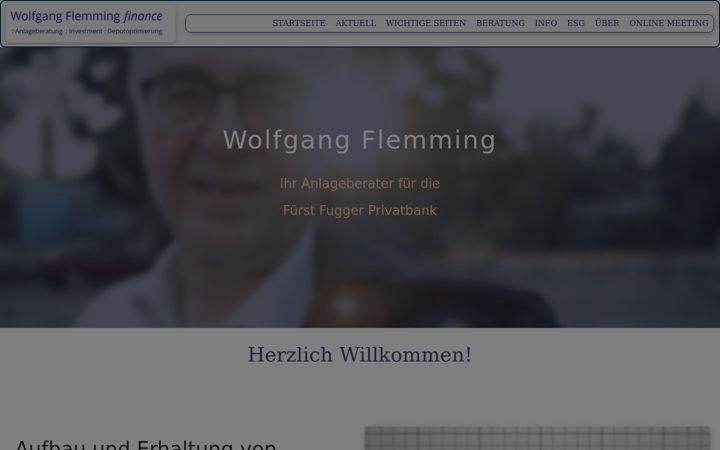 Captură de ecran a flemming-finanz.de