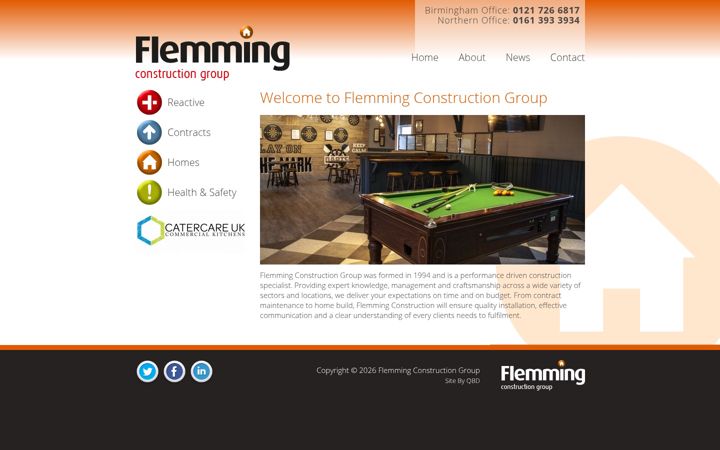 Screenshot of flemmingconstruction.com