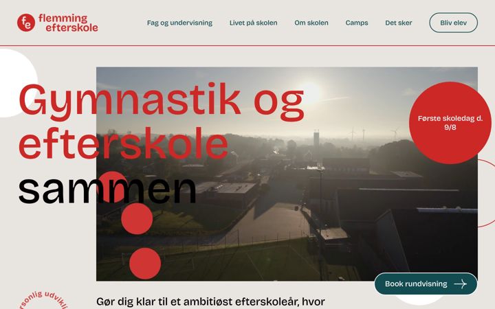 Screenshot of flemmingefterskole.dk