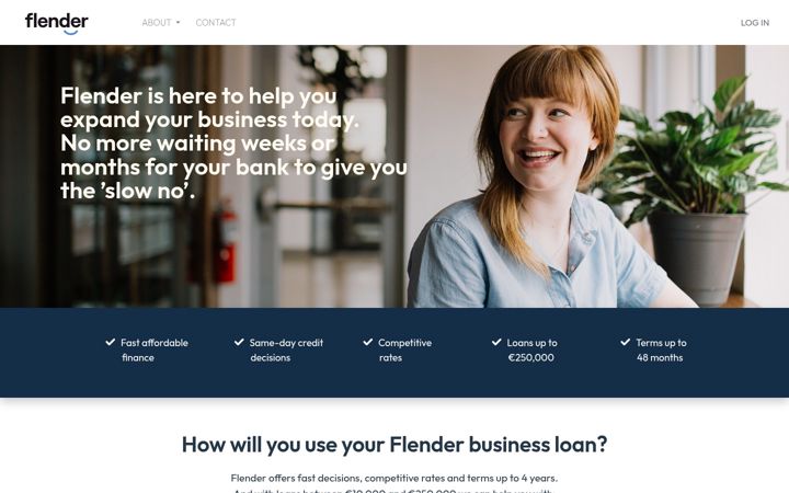 Screenshot of flender.ie
