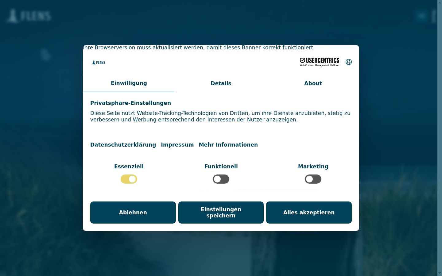 Skjámynd af samþykkisborðanum eins og hann birtist áður en nokkur samskipti fóru fram