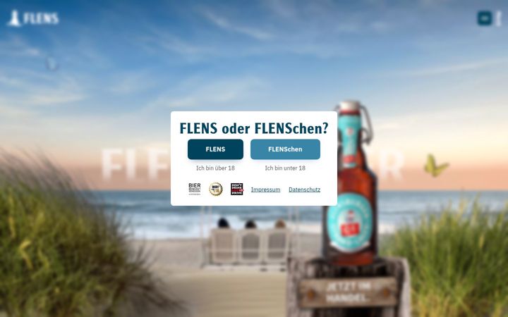 Ekrano kopija flens.de