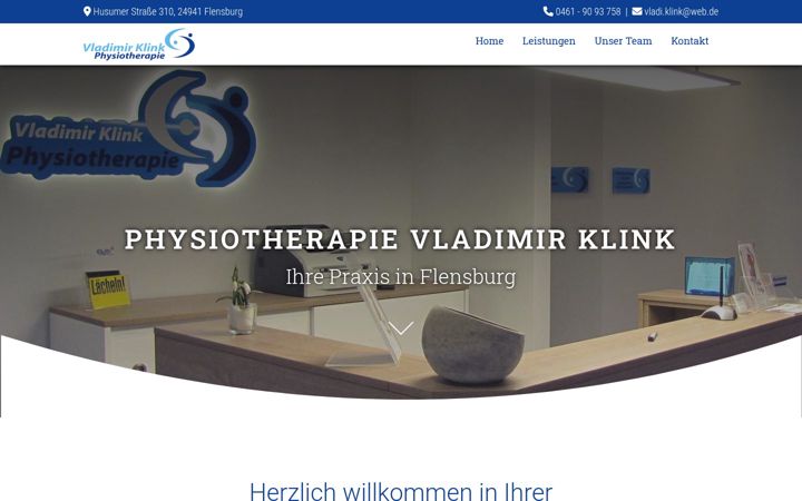 Screenshot of flensburg-krankengymnastik.de