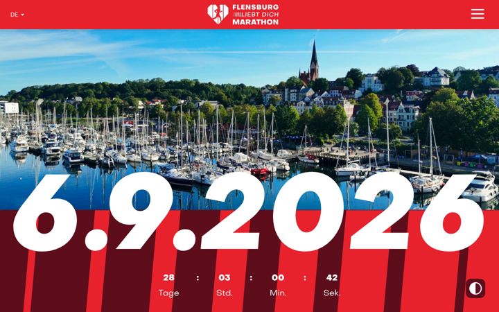 Screenshot of flensburg-marathon.de