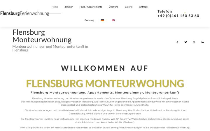 Screenshot di flensburg-monteurwohnung.de