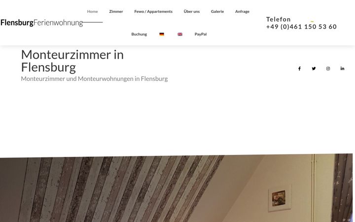 Screenshot di flensburg-monteurzimmer.de