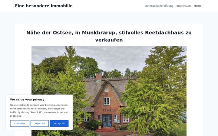 Screenshot of flensburger-immobilien.de