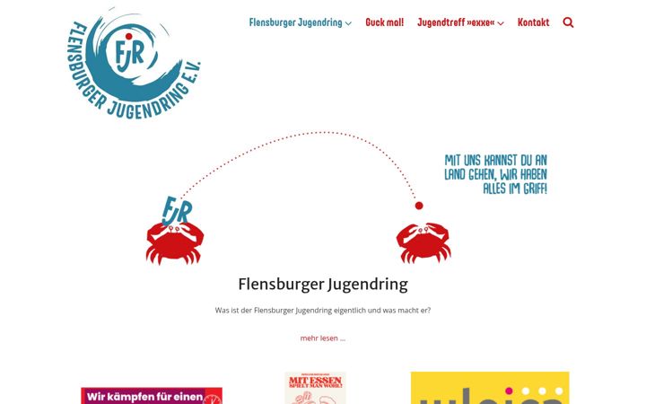 Screenshot of flensburger-jugendring.de
