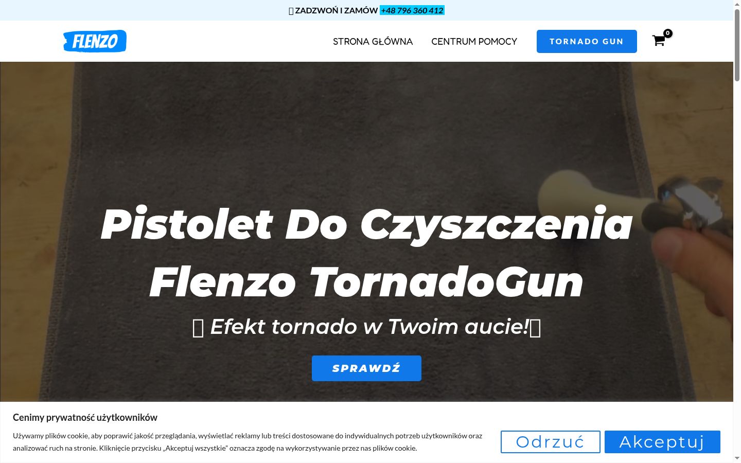 Sutikimo reklamjuostės, rodytos prieš bet kokią sąveiką, ekrano kopija