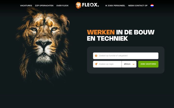 Screenshot of fleox.nl