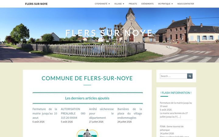 Screenshot of flers-sur-noye.fr