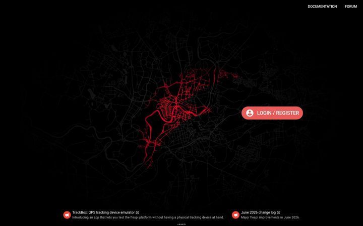 Screenshot of flespi.io