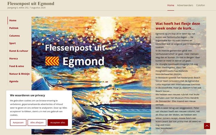 Screenshot of flessenpostuitegmond.nl