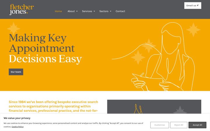 Screenshot ta' fletcher-jones.co.uk