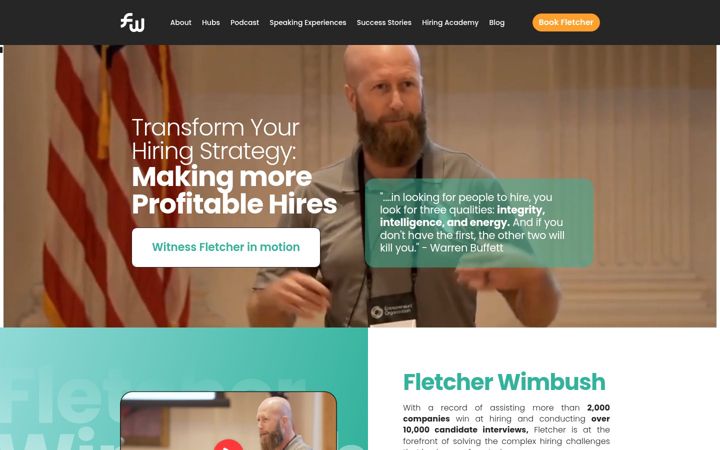 Screenshot of fletcherwimbush.com
