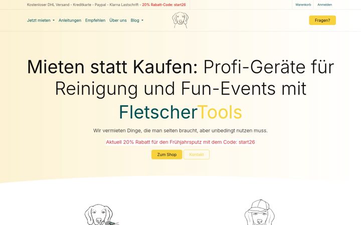 Screenshot of fletschertools.de