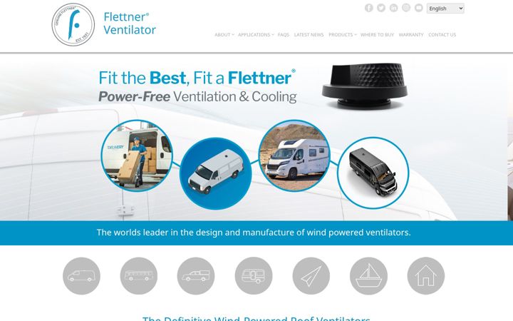 Екранна снимка на flettner.co.uk