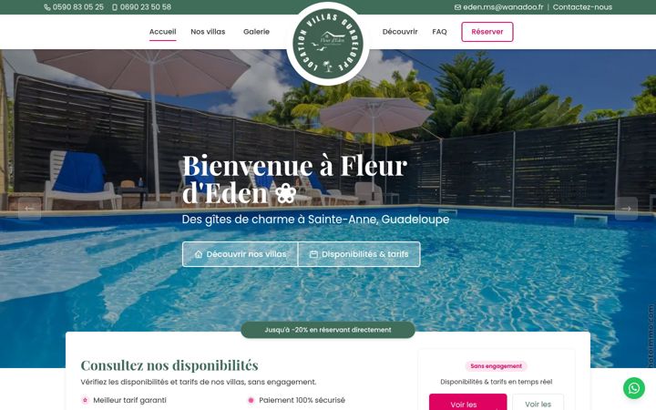 Screenshot of fleur-d-eden.com