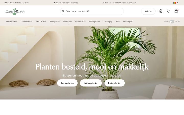 Screenshot of fleur-direct.be