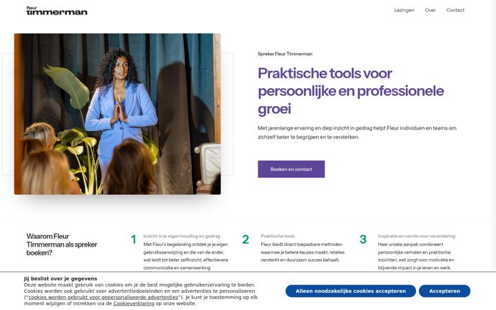 Screenshot of fleur-timmerman.nl